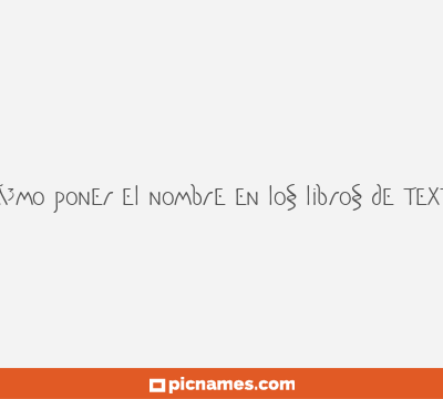 CÃ³mo poner el nombre en los libros de texto